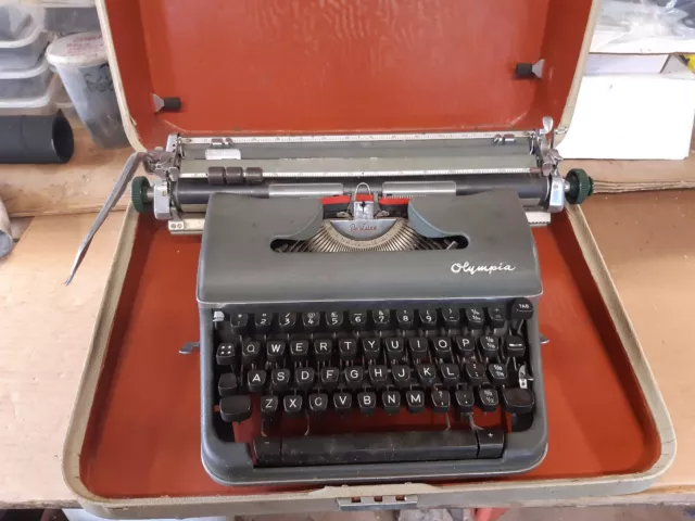 vintage olympia portable typewriter