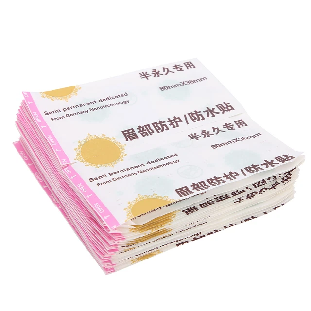 Cinta de protección para tatuajes de cejas 50 piezas cinta de protección para cejas tatuaje cuidado posterior