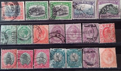 SUD AFRICA GRANDE 26 x 21 CM di 1955 FRANCOBOLLI POSTA AEREA Multi Copertura ref 61867 