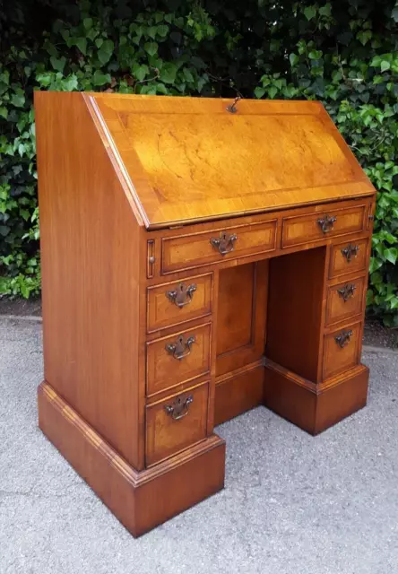 Georgian Style Burr Walnut Bureau