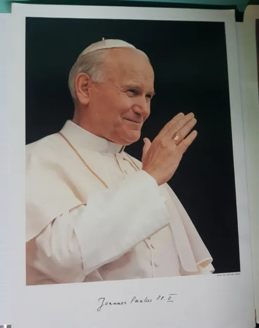 Foto Papa Giovanni Paolo II Foto Di Arturo Mari 31 x 22 Cm