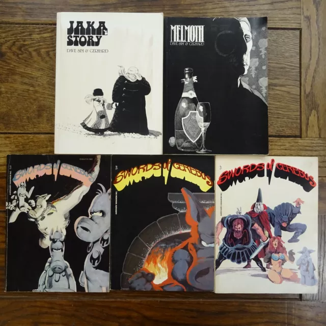 CEREBUS Collected Books 1,2,3,5,6 Aadvark Vanaheim - Dave Sim & Gerhard