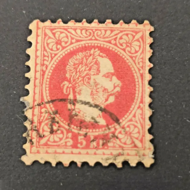 1867 Kaiser Franz Joseph 5 Kr Kaiserreich Österreich Mi Nr 37 gestempelt