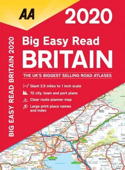 AA Big Easy Read Britain 2020 (Aa Road Atlas) Automobile Association (Great, Bri