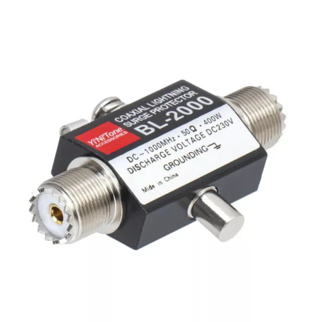 Iron BL-2000 Coaxial Lightning Arrestor PL259 Female To PL259 Female Connector