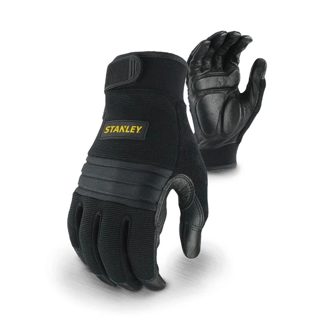 Guanto Stanley Vibration Performance nero grande guanti e pastiglie grandi (43616)