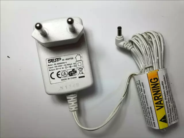 EU WHITE 6V 0.5A 500mA AC-DC Adaptor Power Supply Charger 3.5mm x 1.3mm