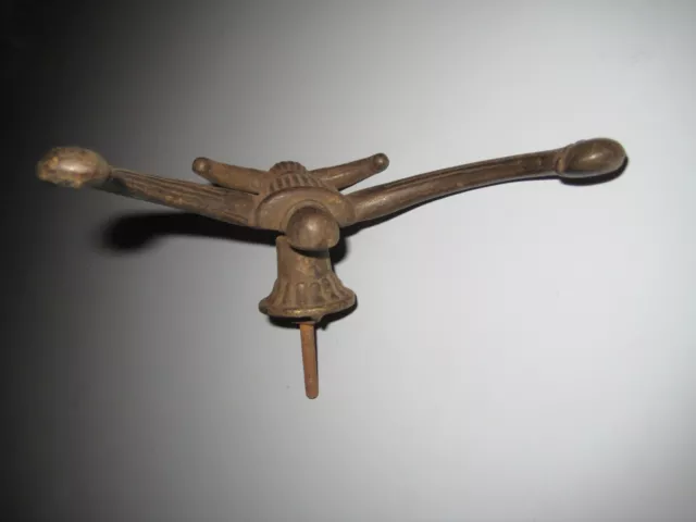 Set of 3 Victorian Cast Iron Double Hall Tree Coat & Hat Hooks 10