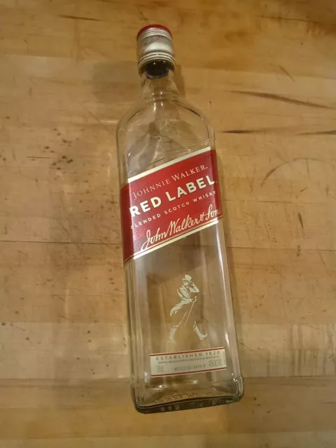 Johnnie Walker - Red Label Scotch Whisky - Glass Bottle - 750 ml - EMPTY