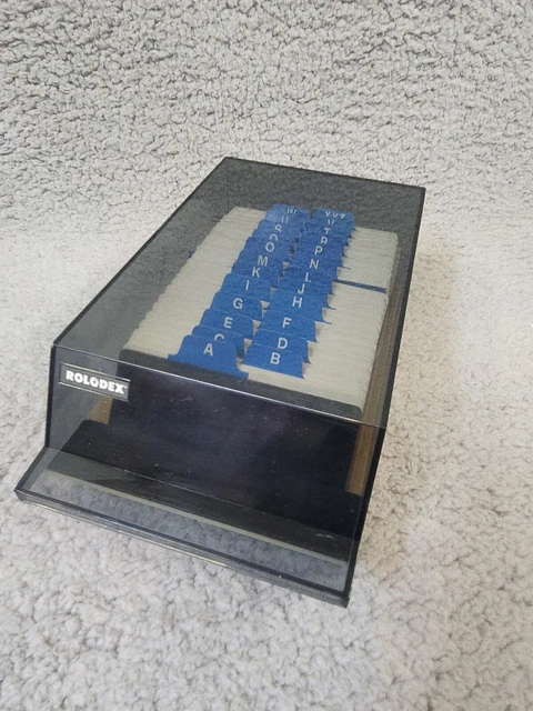 Rolodex VIP 24C Vintage  Covered Card File Index A to Z Tabs Cards NEW Unused