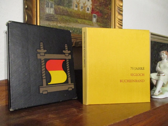 BUCHBINDEREI SIGLOCH Festschrift EINBANDKUNST Bucheinband BUCHBINDER Buchbinden