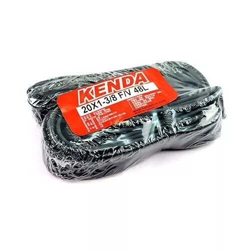 KENDA 20x1-3/8 48mm(L) F/V Presta/French Folding Bike 451 Inner Tubes - 2 pcs