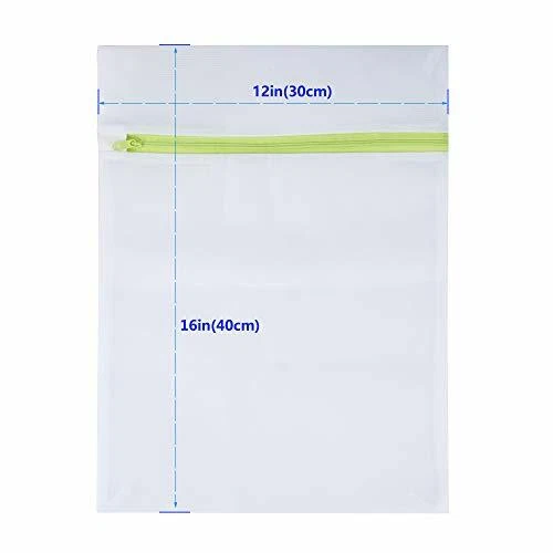 Mesh Laundry Bags 6-Pack Medium 16 x 12 Inch Laundry Wash Bag Colorful Zipper... 2