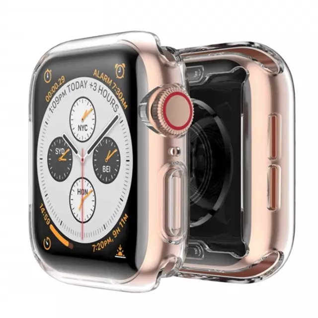 Apple Watch 40 42 44 45 mm Series 2 3 4 5 6 7 SE Silikon Schutz Hülle Full Cover