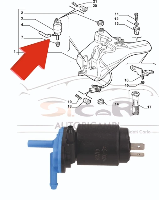 POMPA ACQUA ALFA ROMEO DUETTO 1750 GT 1750 INIEZIONE SPICA E VERSIONE - Foto 11