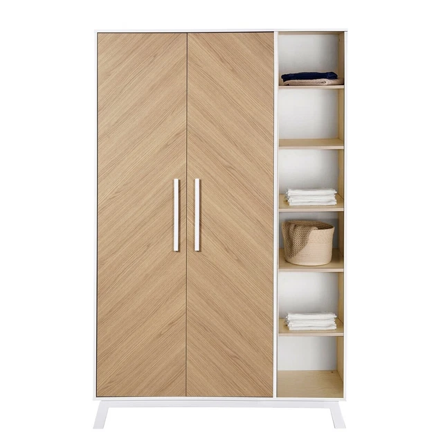 Schardt Fishbone Schrank 2 Türen mit Seitenregal Vicenza Oak/Clay NEU