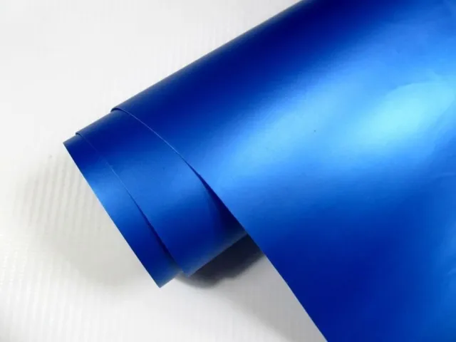 6,9€/m² Auto Folie BLAU METALLIC MATT 400 x 152 cm  3D Klebefolie Car Wrapping