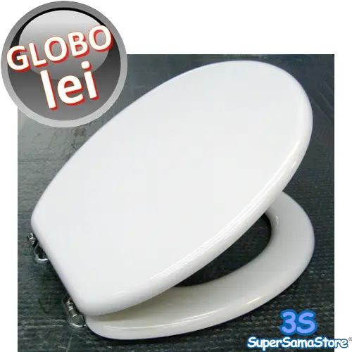 3S Sedile Originale Per Wc Lei Ceramica Globo Con Anima In Legno - Le021Bi
