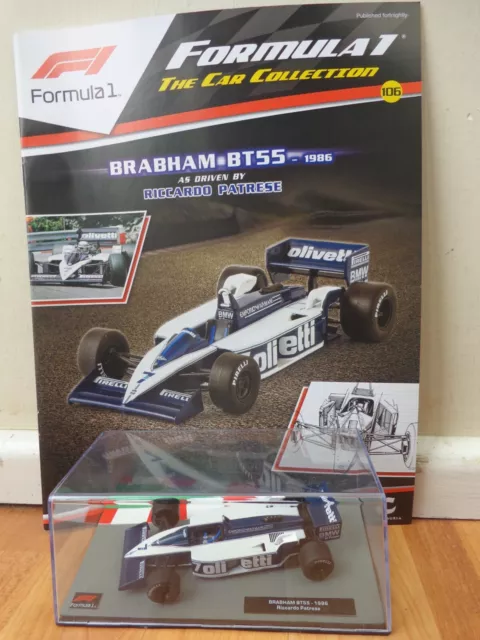 RICCARDO PATRESE Brabham BT55 - F1 Car 1986 - Collectable Model - 1:43  Scale