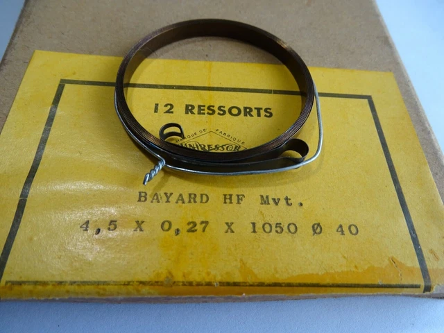 HORLOGER HORLOGERIE RESSORT REVEIL BAYARD LION MOUVEMENT