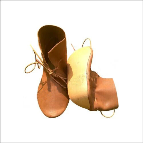 Bottes en cuir Lace Trun paire de chaussures pour chaussure viking de Noël...