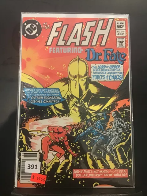 DC NO. 310 JUNE THE FLASH FEATURING DR. FATE COMIC BOOK!   e7078UXX