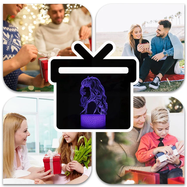 TAYLOR SWIFTIE 3D LED Night Light Lamp 16Color Changing Remote Control