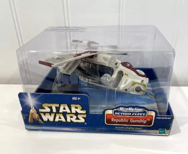Star Wars Micro Machines Action Fleet REPUBLIC GUNSHIP New & Sealed! RARE!