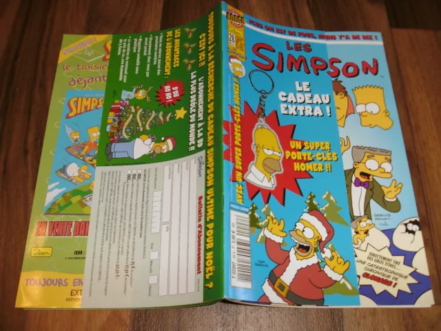 LES SIMPSON / Simpsons COMIC # 28 -- FRENCH - UNGELESEN // mit Original-Stickern