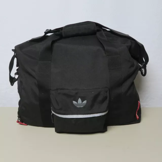 Adidas Premium Classic Duffel Gym Bag Black/Scarlet LP4352 Shoe Tunnel Backpack