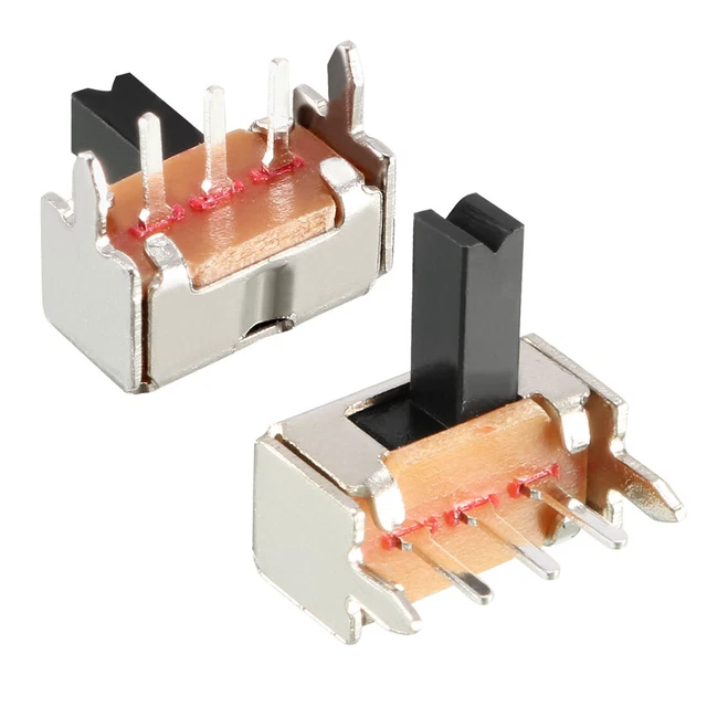 20 pz.5 mm scorrevole orizzontale SPDT 1P2T 3 terminali PCB blocco pannello