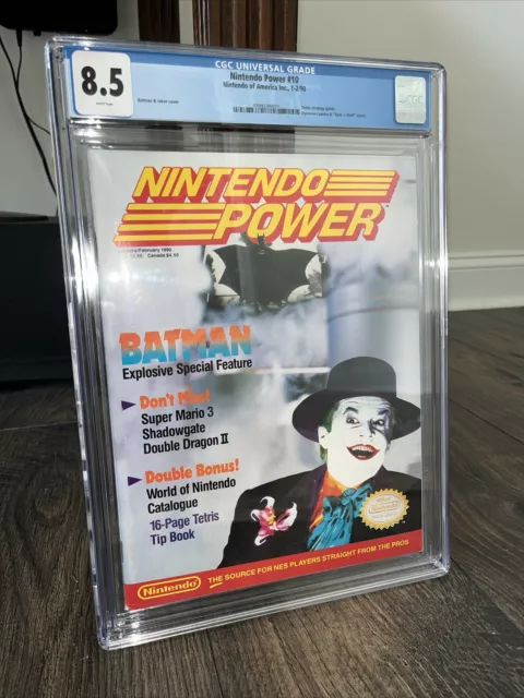 Nintendo Power #10 Cgc 8.5 Batman Joker 1989 Jack Nicholson Store Bought Not Sub