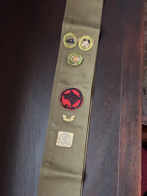 Vintage Boy Scouts Of America Sash Merit Badges BSA VTG Nice