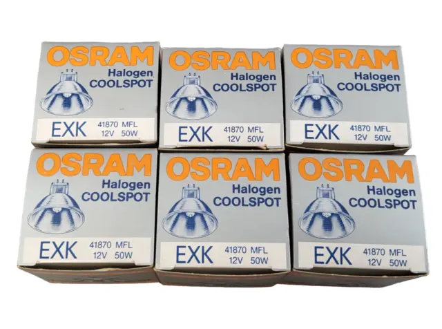 NEW OSRAM EXK 41870 MFL 12V 50W Halogen CoolSpot Light Bulb  LOT OF 6