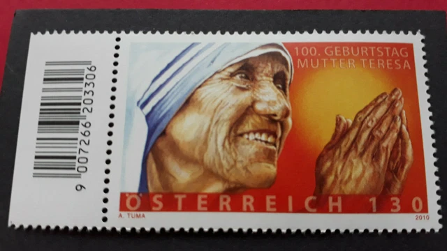 Österreich 2010 Sondermarke Mi.Nr. 2886  postfrisch " Mutter Teresa  "