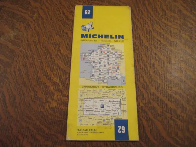 carte routiere michelin 62 chaumont-strasbourg