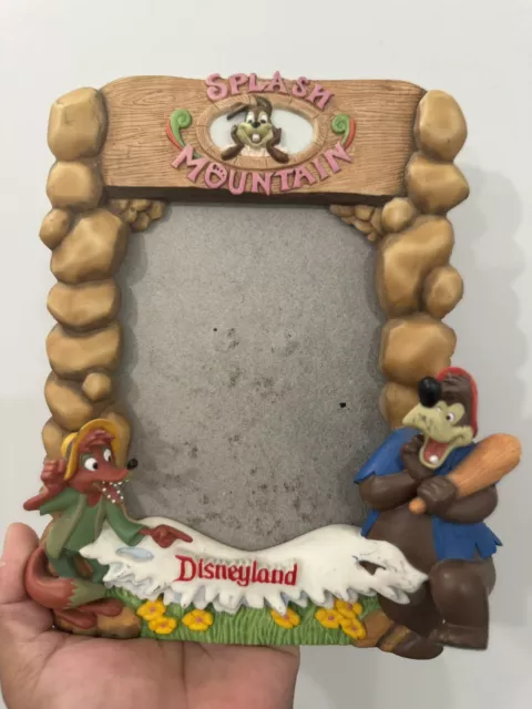 Vintage Disneyland Splash Mountain Picture Photo Frame Brer Rabbit Fox Bear 3D