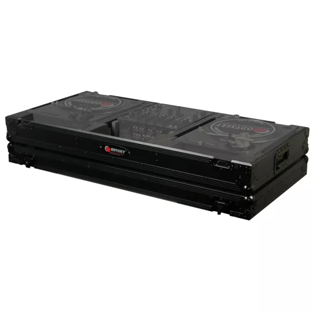 Odyssey FZBM12WBL Black Universal Turntable DJ Coffin Travel Case idjnow