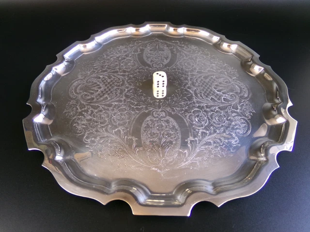 WOLFF FEINGOLD AUFLAGE Dore or Fin, Antique Serving Platter Tray