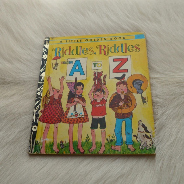 CARL MEMLING RIDDLES Riddles from A to Z Vintage Little Golden Book