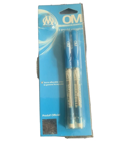 Stylo Plume Officiel Olympique De Marseille (OM) – Collection OM – Livré Avec 2 Cartouches D’encre