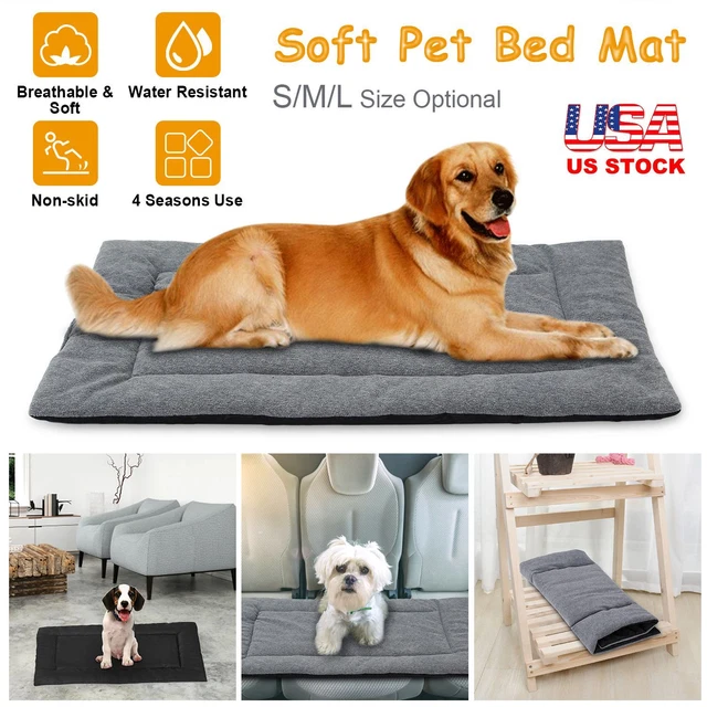 Dog Bed Mat Pet Crate Kennel Carpet Reversible Soft Pad Breathable Seat Cushion