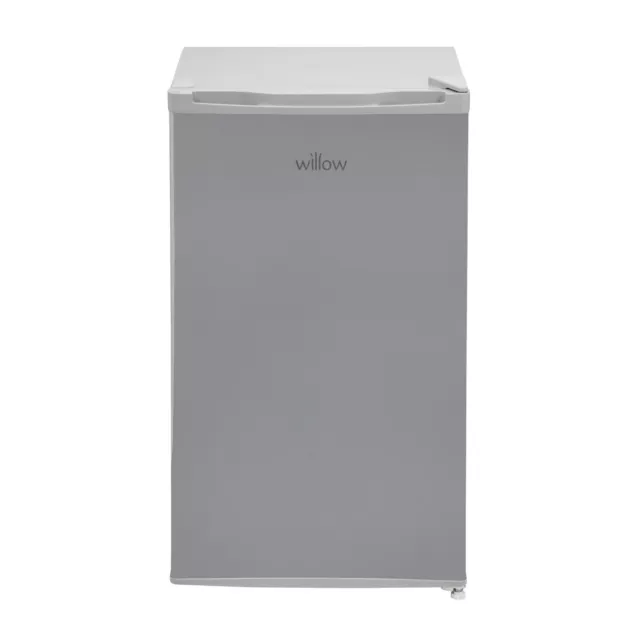 WILLOW W48UFIS 48cm Under Counter Fridge with cool box,  Reversible Door  Silver