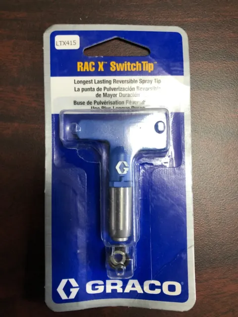 New Graco RAC X SwitchTip Reversible Spray Tip Part# LTX415