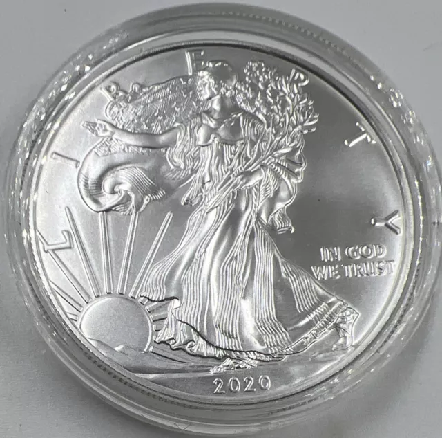 2020 US USA American Eagle | 1oz | Silver Coin | Comes In Capsule | a1339