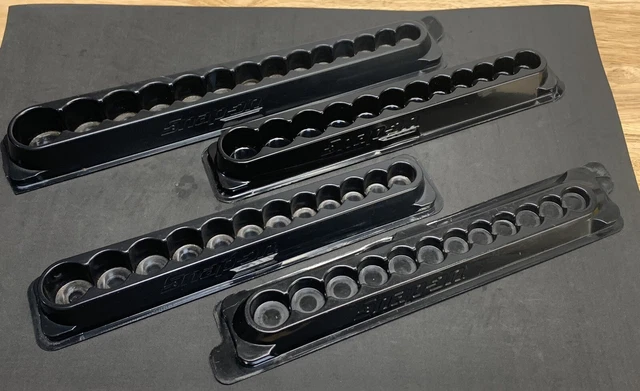 Snap On Tools Lot Of 4 Magnetic Socket Trays Pakty231 Pakty241 Pakty227 Sockets