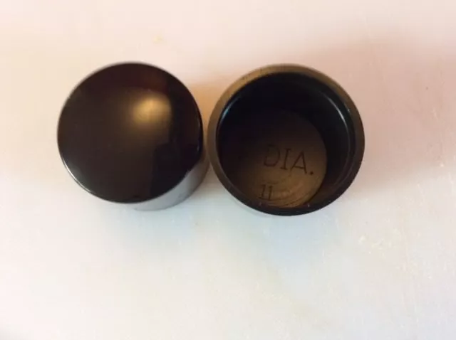 2 off Round Plastic Ferrules or Caps for tube ends