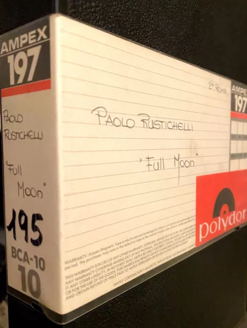 PAOLO RUSTICHELLI - FULL MOON - Original UMATIC Video (Polygram)