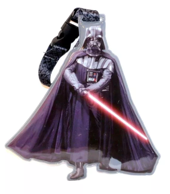 Star Wars Darth Vader LightSaber Backpack or Luggage ID Tag DISNEY PARKS FREE SH