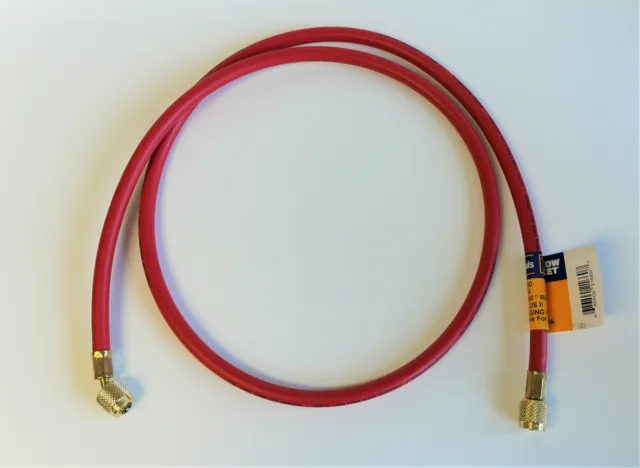 Yellow Jacket 21660 HAV-60 Red HVAC Charging Hose 60" Suitable for R410A